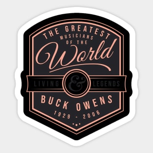 Buck Owens 1929 2006 Music D4 Sticker